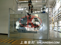 上海良時為上海三一重機(jī)設(shè)計制造拋丸前除油清理室 