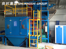 為上海某研究所研制高鐵軌道部件自動(dòng)噴砂機(jī)