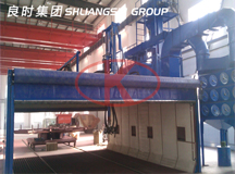 為大連某軸承公司制造高精度自動噴砂噴鋅噴漆設(shè)備