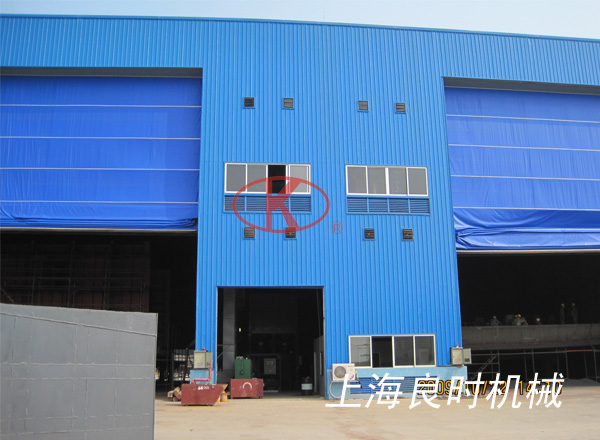 二噴二涂船舶分段噴砂涂裝房車間