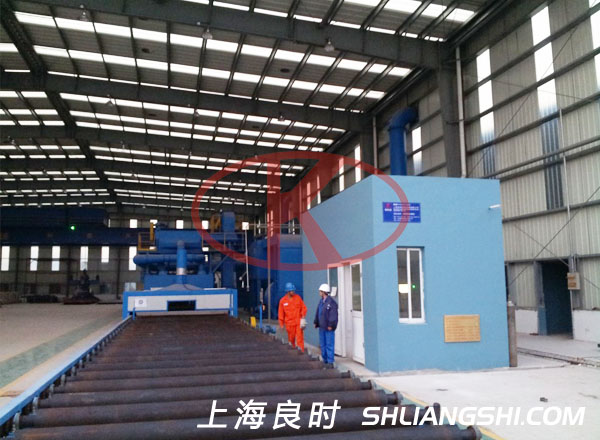 風電鋼板拋丸噴漆預處理線